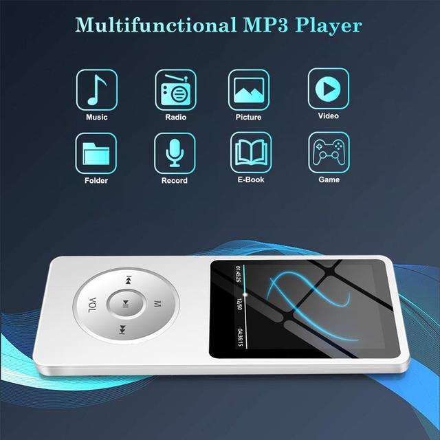Alt view image 3 of 7 - NETVIP 32GB MP3 Player with Bluetooth, Portable HiFi Lossless Sound MP3 Music Player for Kids Multi-Functional Digital Media Player with Built-in Speaker/FM Radio/Voice Recorder/E-Book/Photo Viewer