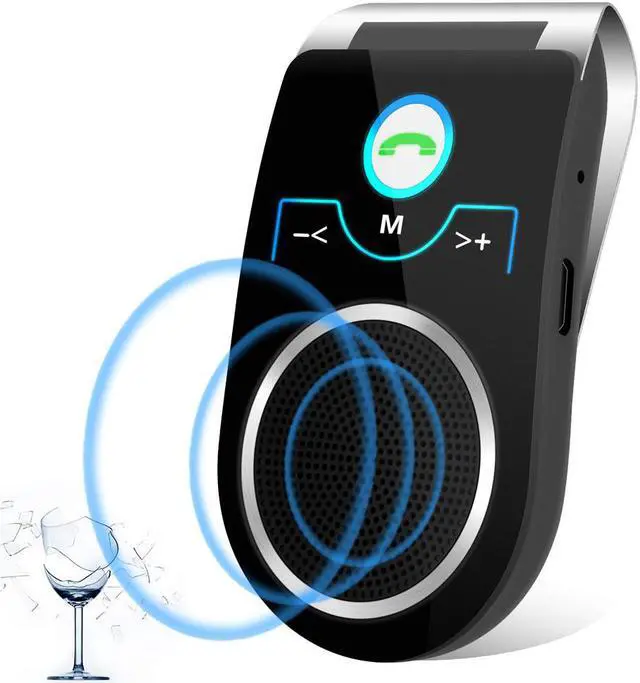 Main image of Car Bluetooth Speaker, Aigital Bluetooth Car Speaker for Cell Phone, Handsfree Car Bluetooth Speakerphone, Siri&Google Assistant Supported, Connect to 2 Phones, Auto Connection, Long Time Playback