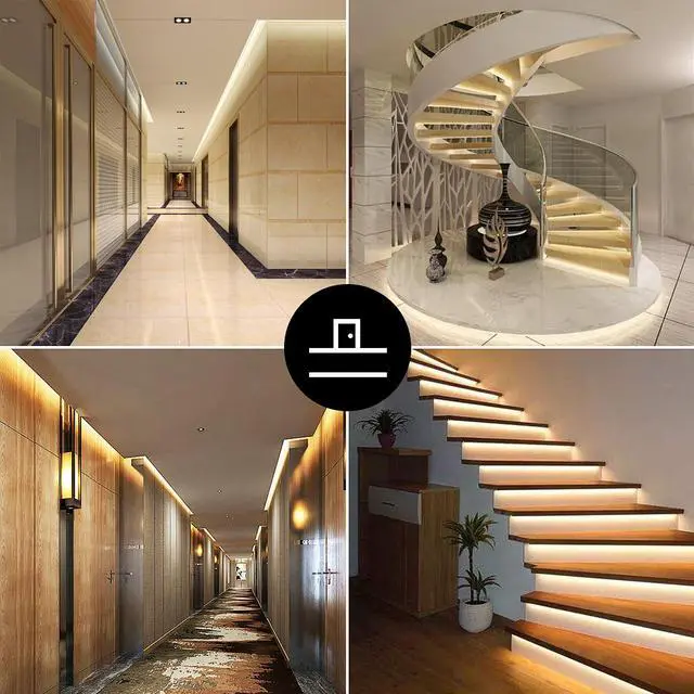 Alt view image 6 of 7 - LED Strip Lights, 16.4ft RGB LED Light Strip 5050 LED Tape Lights, Color Changing LED Strip Lights with Remote for Home Lighting Kitchen Bed Flexible Strip Lights for Bar Home Decoration