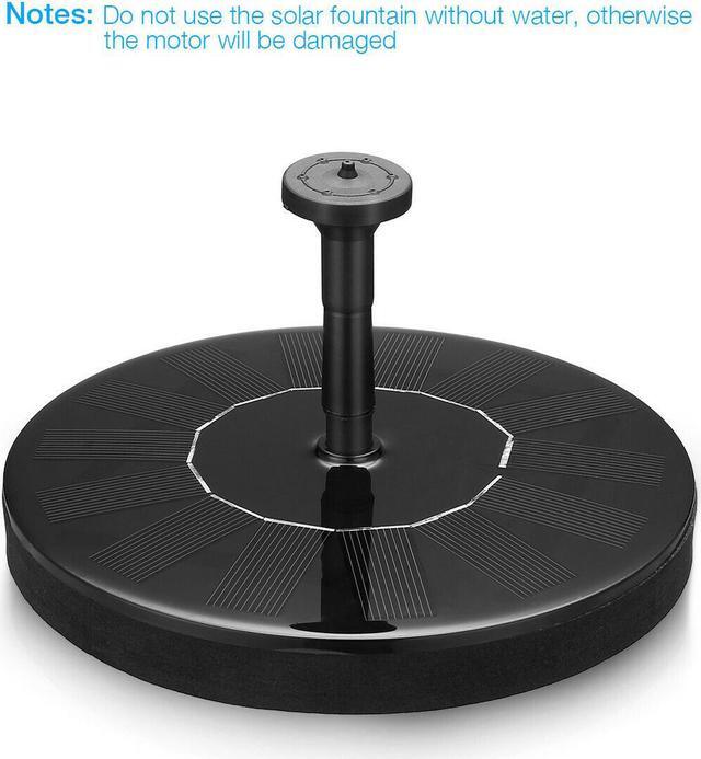 Alt view image 2 of 7 - TROPRO Solar Powered Water Fountain Pump, Submersible Outdoor Water Fountain Panel Kit for Bird Bath,Small Pond,Pool,Garden and Lawn (1.5W)