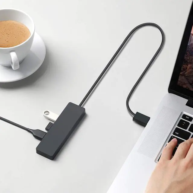 Alt view image 6 of 7 - USB 3.0 HUB Tropro 5Gbps 4 Ports USB Splitter OTG Adapter With Power Supply Interface (30CM) for MacBook Laptop PC Tablet Computer