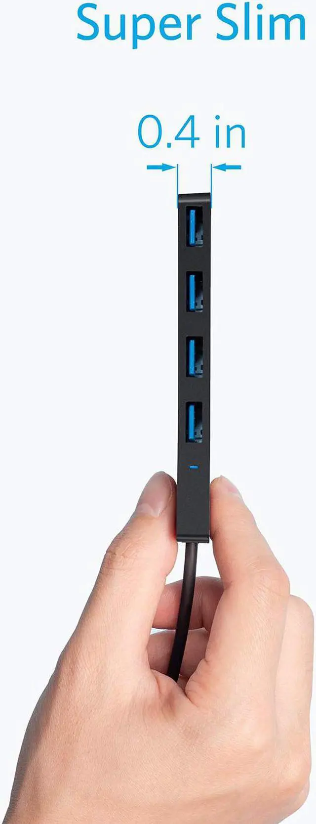 Alt view image 4 of 7 - USB 3.0 HUB Tropro 5Gbps 4 Ports USB Splitter OTG Adapter With Power Supply Interface (30CM) for MacBook Laptop PC Tablet Computer