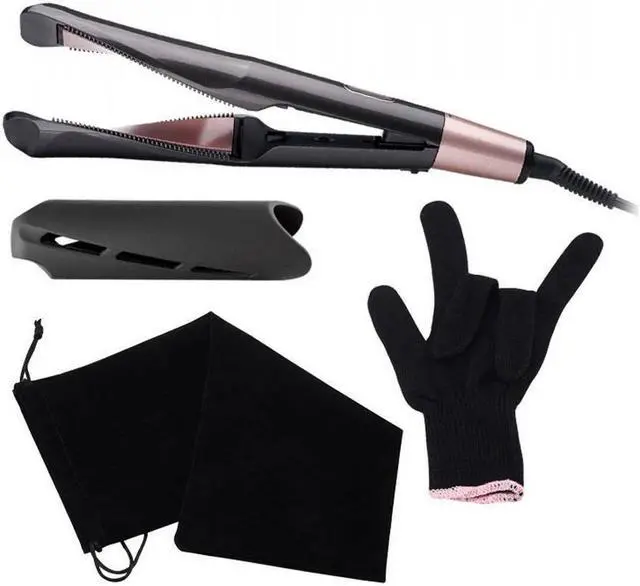 Alt view image 6 of 6 - Hair Straightener and Curler, 2 in 1 Straightener and Curling Iron, Titanium Flat Iron for Hair Professional