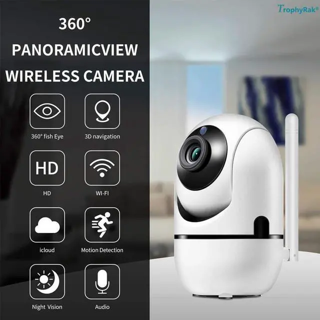 Alt view image 2 of 7 - 1080P Security Camera, HM203 UG WiFi Home Indoor Camera with Smart Night Vision/2 Way Audio/Motion Detection, Wireless IP Dog Camera for Baby/Pet/Nanny Monitor, Cloud/MicroSD Support