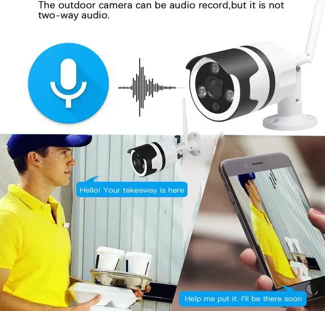 Alt view image 3 of 6 - Waterof WiFi IP Camera 1080P 720P Two Way Audio Wireless Security Surveillance P2P Bullet CCTV Night Vision Outdoor Camera