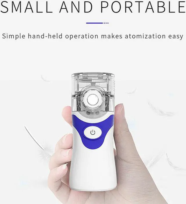 Alt view image 3 of 6 - Portable Handheld Rechargeable Ultrasonic Mute Nebulizer for Children and Adults