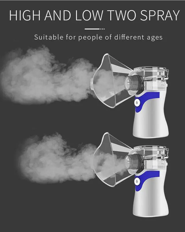 Alt view image 2 of 6 - Portable Handheld Rechargeable Ultrasonic Mute Nebulizer for Children and Adults