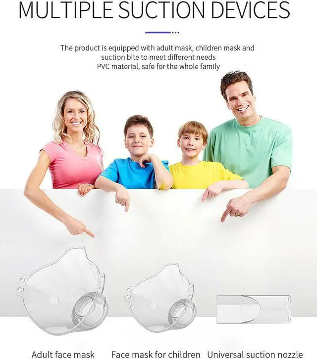 Alt view image 5 of 6 - Portable Handheld Rechargeable Ultrasonic Mute Nebulizer for Children and Adults