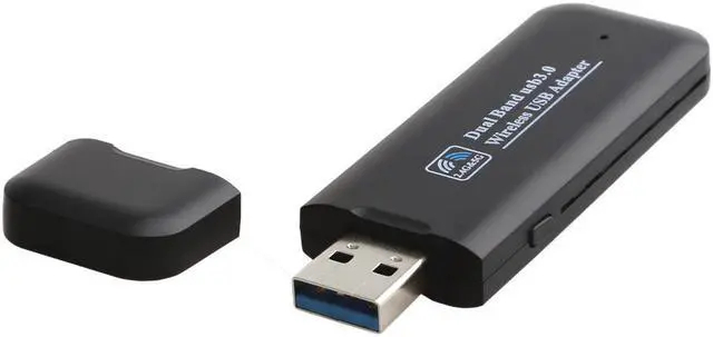 Alt view image 5 of 5 - 1200Mbps USB WiFi Network Adapter for Laptop, Desktop PC of Windows 10/8.1/8/7/XP, USB 3.0, AC1200 Dual Band 5GHz 867Mbps + 2.4GHz 300Mbps