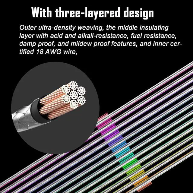 Alt view image 5 of 7 - TROPRO RGB Power Extension Cable 24 Pin ATX with Controller for Cable Management (New RGB)