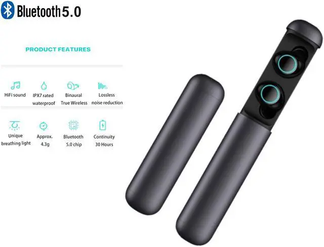 Main image of Bluetooth 5.0 Headset with Battery Charger Wireless In-Ear Ture Wireless Earphone Mini Capsule New Noise Reduction earbuds