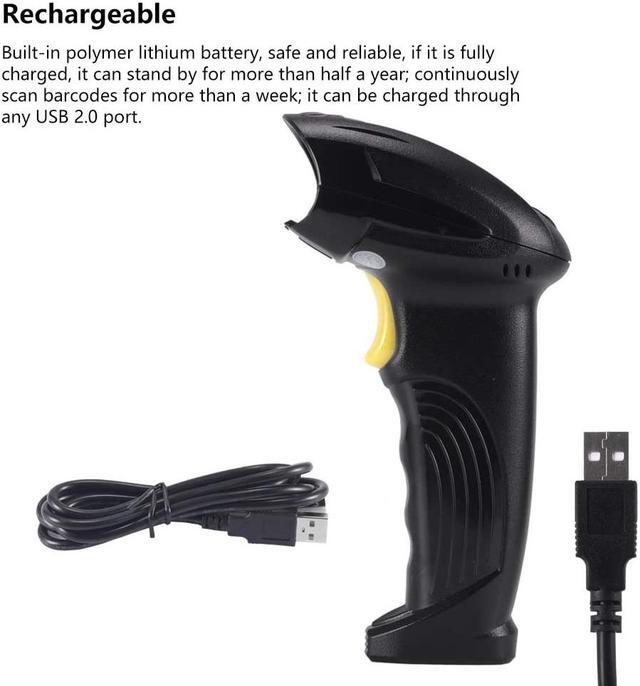 Alt view image 6 of 7 - Bluetooth Barcode Scanner, Compatible with 2.4G Wireless & Bluetooth Function & Wired Connection, Connect PC, CCD Bar Code Reader Work with Windows, Mac