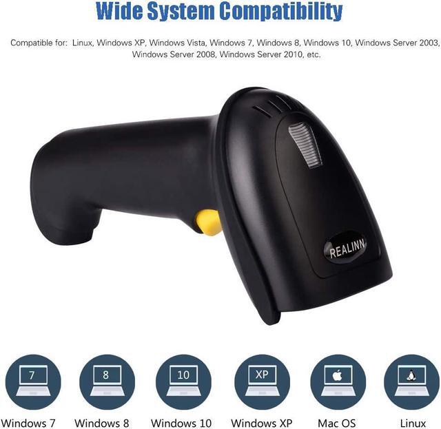 Alt view image 2 of 7 - Bluetooth Barcode Scanner, Compatible with 2.4G Wireless & Bluetooth Function & Wired Connection, Connect PC, CCD Bar Code Reader Work with Windows, Mac