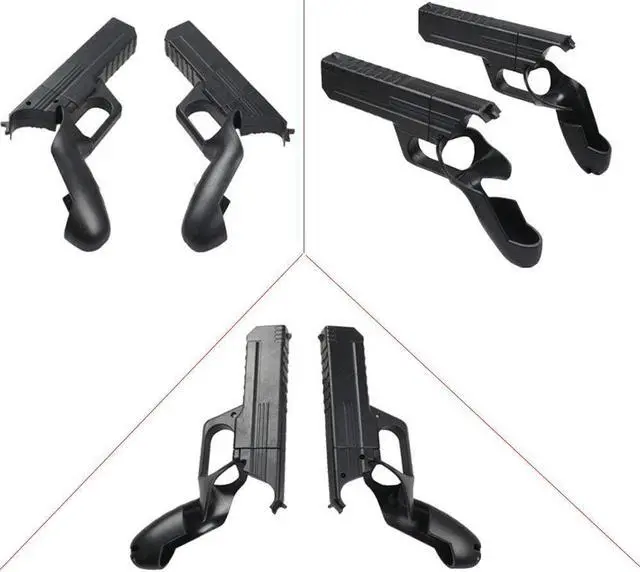 Alt view image 6 of 7 - TROPRO Pistol Grip for Oculus Quest 2 Controllers VR, Oculus 2 Gun Stock Accessories, Enhanced Shooting Gaming Experience, Best Gunstock, Compatible For Pistol Whip Operation (Black)