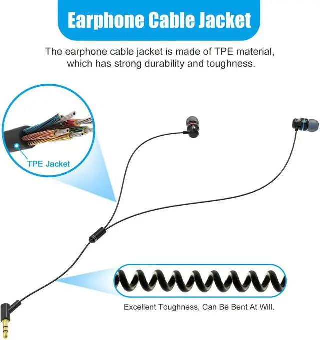 Alt view image 5 of 7 - TROPRO Noise Isolating Earbuds Earphones Custom Made for Oculus Quest 2 VR Headset, with 3D 360 Degree Sound in-Ear Headphones and Earphone Silicone Holders (Black)