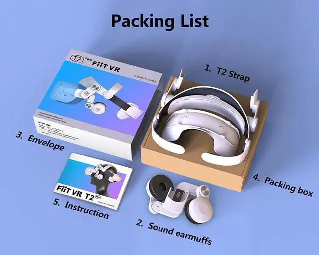 Alt view image 7 of 7 - Oculus Quest 2 Head Strap and Sound earmuffs, Adjustable Elite Strap and A Enhancing Sound Solution for Oculus Quest 2, Enhanced Support and Reduce Head Pressure Comfortable Touch in VR