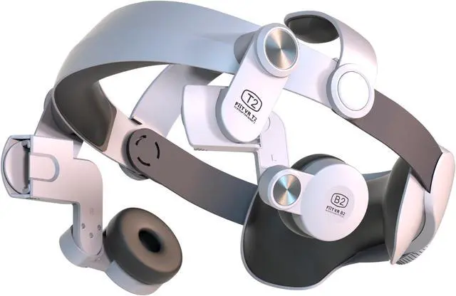 Alt view image 4 of 7 - Oculus Quest 2 Head Strap and Sound earmuffs, Adjustable Elite Strap and A Enhancing Sound Solution for Oculus Quest 2, Enhanced Support and Reduce Head Pressure Comfortable Touch in VR