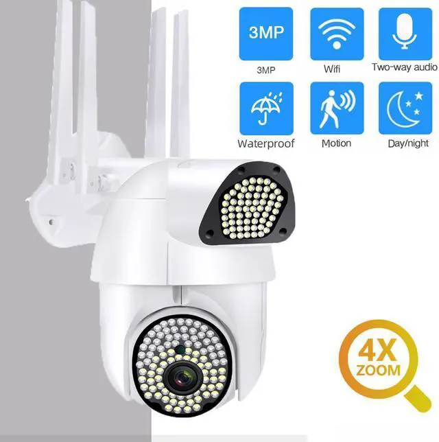 Main image of 1080P HD Wifi Security Camera 135Pcs LED Light IP Camera with PIR Alarm Remote Monitor, 360 Night Vision Support Voice Intercom Waterproof