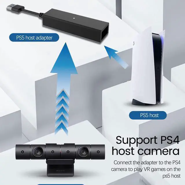 Alt view image 4 of 7 - PS5 PS4 Camera Adapter Cable, Play PS VR on PS5 Playstation 5, Converter Connecting Cable for PS4 PSVR to PS5 Console