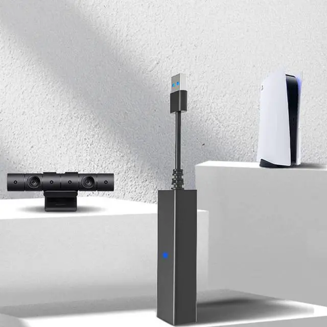 Alt view image 7 of 7 - PS5 PS4 Camera Adapter Cable, Play PS VR on PS5 Playstation 5, Converter Connecting Cable for PS4 PSVR to PS5 Console