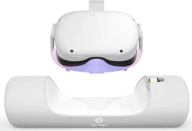 Alt view image 2 of 7 - METORY Charging Dock for Oculus Quest 2, Fast Charging Station with Magnetic Connector & USB C Charging Cable, Oculus Quest 2 Accessories