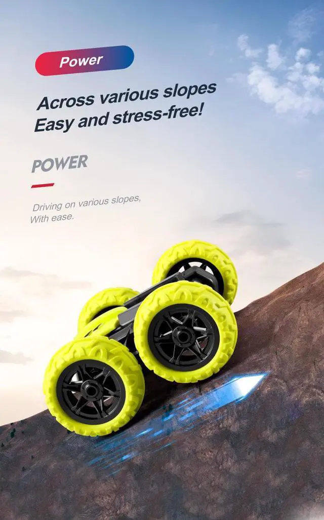 Alt view image 7 of 7 - Hot Wheels Twist Shifter RC, Remote-Control Vehicle with Music and Lights, Performs Stunts, Working Headlights, Rechargeable Remote, Toy for Kids 5 Years Old & Older