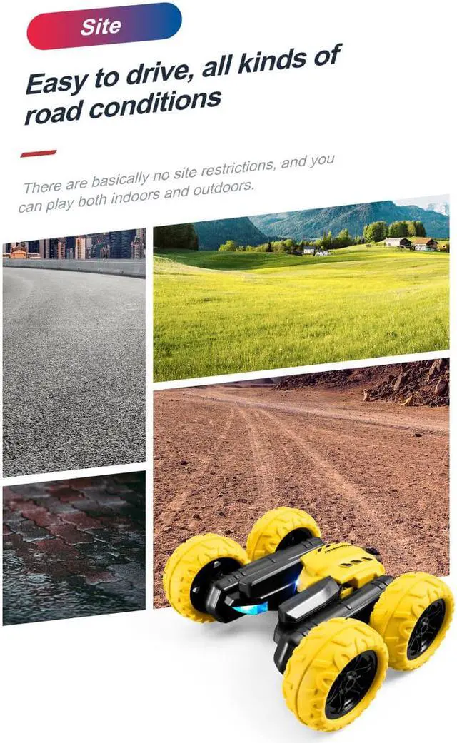 Alt view image 5 of 7 - Hot Wheels Twist Shifter RC, Remote-Control Vehicle with Lights, Performs Stunts, Working Headlights, Rechargeable Remote, Toy for Kids 5 Years Old & Older