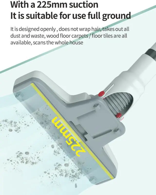Alt view image 5 of 7 - 4 in 1 Cordless Stick Vacuum Cleaner Handheld Wet Dry For Home Car Carpet Floor &  Pillows Quilts mite removal White Not with Mite Removcal