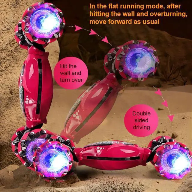 Alt view image 6 of 7 - New Gesture Sensing RC Stunt Car with Light & Music, Remote Control Gesture Sensor Car, Off Road Vehicle, 2.4GHz RC Stunt Car Double Sided 360° Rotating Toy Cars for Kids Boys Girls Gifts