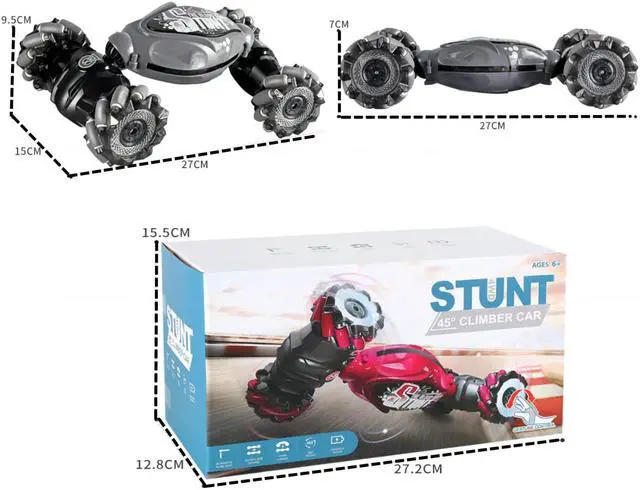 Alt view image 3 of 7 - New Gesture Sensing RC Stunt Car with Light & Music, Remote Control Gesture Sensor Car, Off Road Vehicle, 2.4GHz RC Stunt Car Double Sided 360° Rotating Toy Cars for Kids Boys Girls Gifts