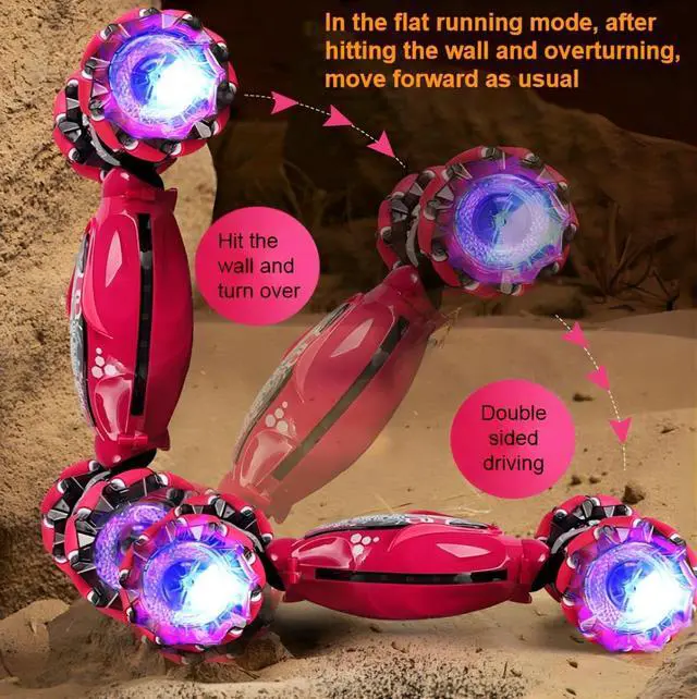 Alt view image 5 of 7 - New Gesture Sensing RC Stunt Car with Light & Music, Remote Control Gesture Sensor Car, Off Road Vehicle, 2.4GHz RC Stunt Car Double Sided 360° Rotating Toy Cars for Kids Boys Girls Gifts