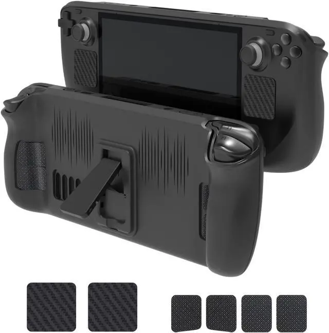Main image of Case for Steam Deck, Full Body Silicone Protective Cover Case, Shockproof Non-Slip Anti-Collision Accessories Compatible with Steam Deck