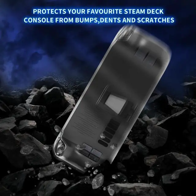 Alt view image 4 of 7 - Case for Steam Deck, Full Body Silicone Protective Cover Case, Shockproof Non-Slip Anti-Collision Accessories Compatible with Steam Deck