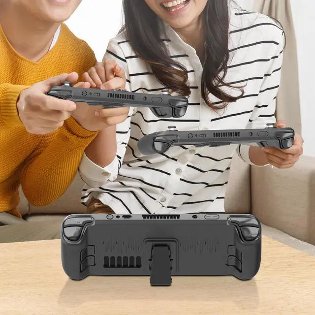 Alt view image 7 of 7 - Case for Steam Deck, Full Body Silicone Protective Cover Case, Shockproof Non-Slip Anti-Collision Accessories Compatible with Steam Deck