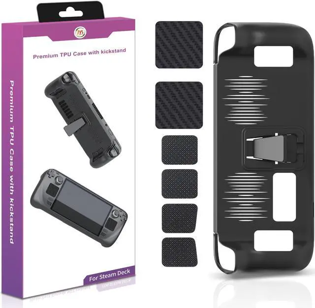 Alt view image 2 of 7 - Case for Steam Deck, Full Body Silicone Protective Cover Case, Shockproof Non-Slip Anti-Collision Accessories Compatible with Steam Deck