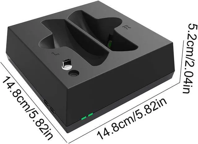 Alt view image 2 of 6 - Charging Stand for PS VR2, Magnetic Dual Quick Charge Stand, VR Touch Controller Accessories for Playstation VR 2, USB-C Charging Port.