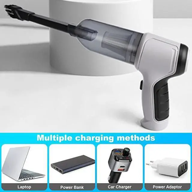 Alt view image 4 of 7 - 9000Pa 3 In 1 Wireless Vacuum Cleaner Cordless Handheld Vacuum for Auto Car Home