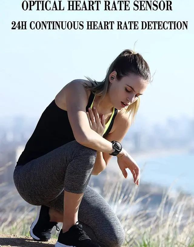 Alt view image 4 of 6 - 2 in 1 Smart Watch with Wireless Earbuds,HD Screen Touch Actovity Tracker for Android iPhone, Fitness Tracker with Blood Oxygen Blood Pressure Heart Rate Sleep Monitoring for Athletic Men and Women