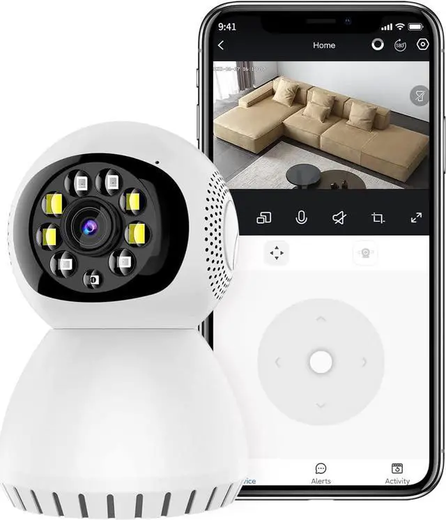 Main image of Security Camera Indoor Wireless, 360 Degree Panoramic Camera, 5G Dual Band WiFi Camera, HD 1080P Home Camera, Security Cameras Monitor for Baby/Elder/Pet/Nanny