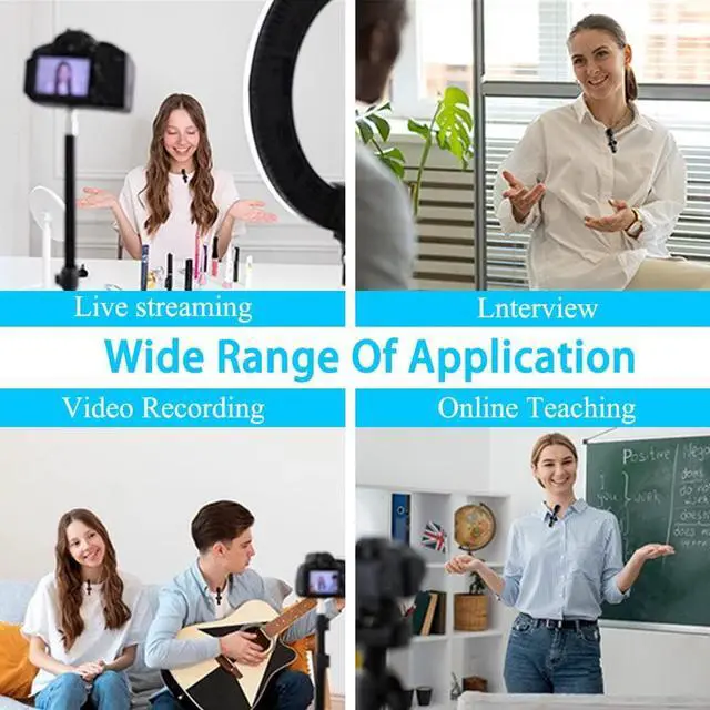 Alt view image 5 of 7 - Mini Wireless Lavalier Microphone Audio Video Recording 1 Mic For IOS
