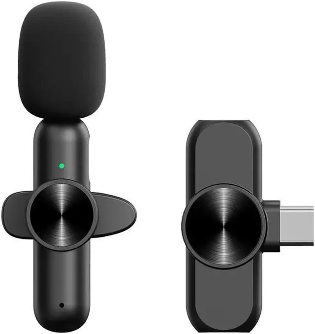 Main image of Mini Wireless Lavalier Microphone Audio Video Recording 1 Mic For Android