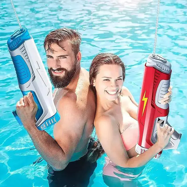 Alt view image 7 of 7 - Electric Water Gun, 500CC High Capacity High Pressure Squirt Guns for Adults and Kid, Automatic Induction Water Absorption, Range up to 32 FT, Summer Toys for Pool Party Beach Outdoor Activities
