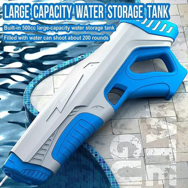Alt view image 6 of 7 - Electric Water Gun, 500CC High Capacity High Pressure Squirt Guns for Adults and Kid, Automatic Induction Water Absorption, Range up to 32 FT, Summer Toys for Pool Party Beach Outdoor Activities