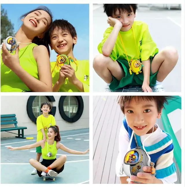 Alt view image 6 of 7 - Fantasee Portable Mecha Fan, Handheld Neck Fan, 3 Speeds USB Rechargeable Mini Cooling Personal Fan for Kids Teenager Gift Indoor Outdoor