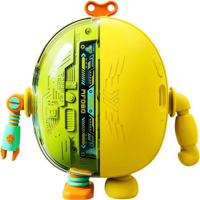 Alt view image 2 of 7 - Fantasee Portable Mecha Fan, Handheld Neck Fan, 3 Speeds USB Rechargeable Mini Cooling Personal Fan for Kids Teenager Gift Indoor Outdoor