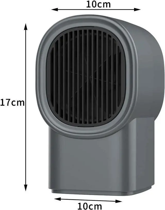 Alt view image 2 of 7 - Mini Heater, Heaters for Home Low Energy, Fast Heating Ceramic Electric Heater, 500W Space Winter Small Heaters for Indoor, Office, Garage, Desktop