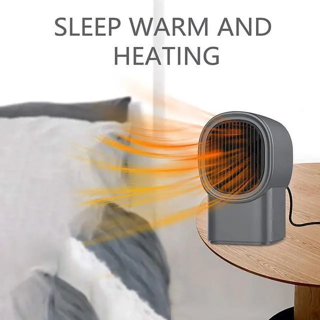 Alt view image 6 of 7 - Mini Heater, Heaters for Home Low Energy, Fast Heating Ceramic Electric Heater, 500W Space Winter Small Heaters for Indoor, Office, Garage, Desktop