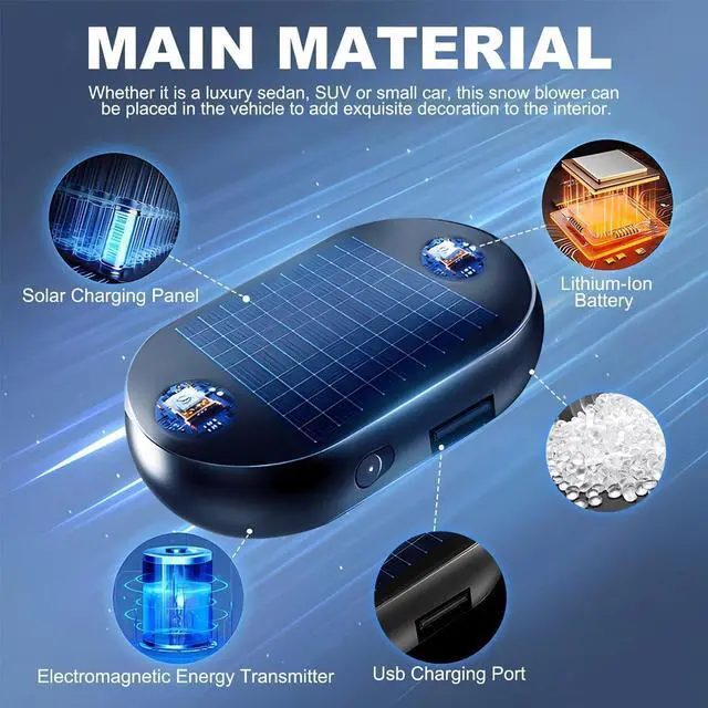 Alt view image 7 of 7 - Antifreeze Electromagnetic Car Snow Removal Device, Electromagnetic Snow Removal, Electromagnetic Wave Anti Freezing and Snow Removal Device, Portable Vehicle Microwave Deicing Instrument(2Pcs)