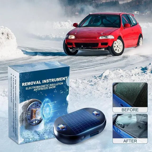 Alt view image 3 of 7 - Antifreeze Electromagnetic Car Snow Removal Device, Electromagnetic Snow Removal, Electromagnetic Wave Anti Freezing and Snow Removal Device, Portable Vehicle Microwave Deicing Instrument(2Pcs)