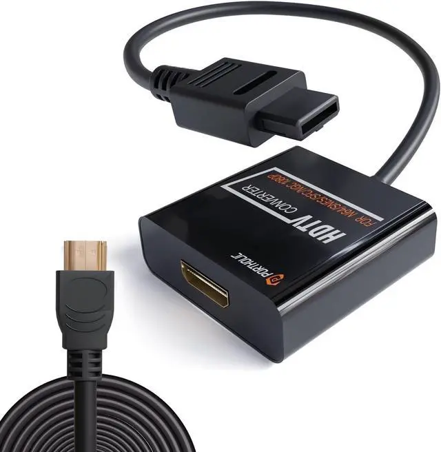 Main image of N64 to HDMI, Nintendo 64 HDMI Adapter, N64 HDMI Converter for N64, Game Cube to HDTV, S-Video Signal Output, No Additional Power Supply, Plug and Play